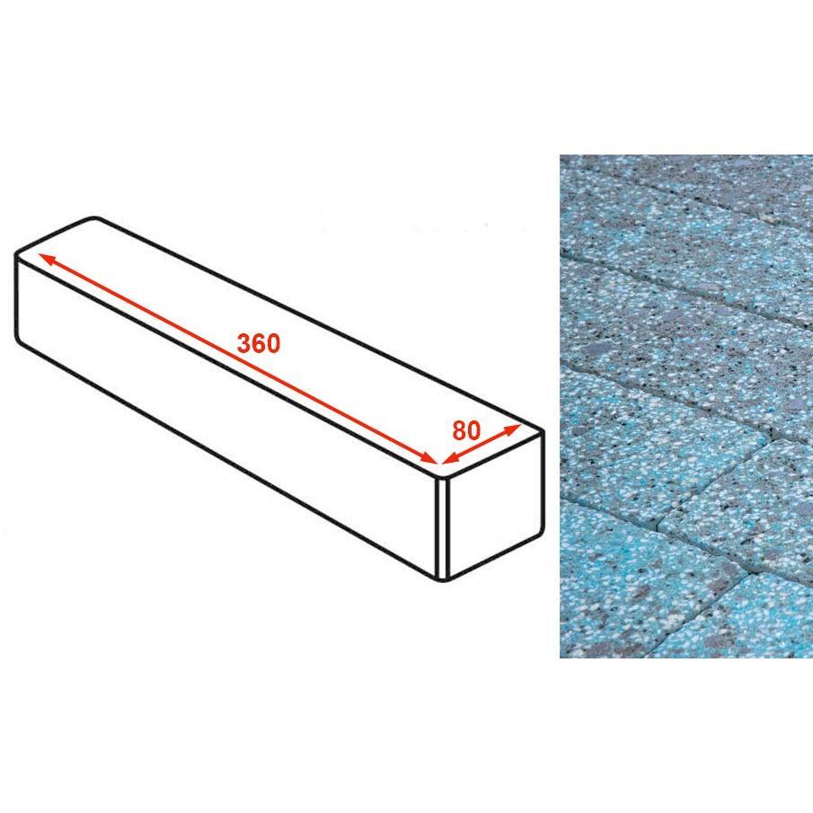 Плитка тротуарная готика granite finerro, ригель, азул бахия 80х360х80 12