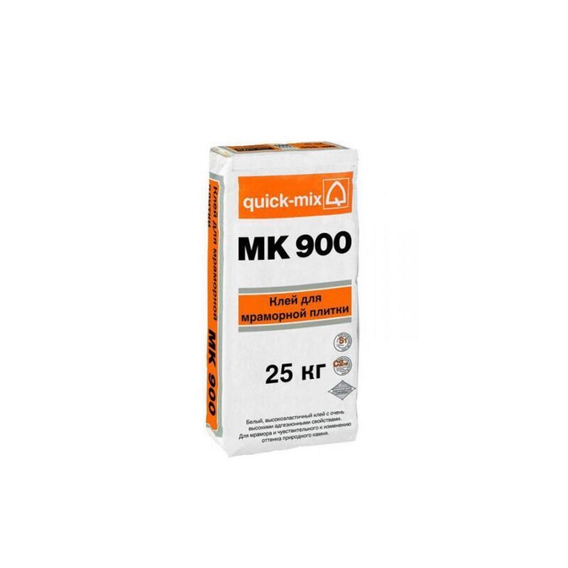 Плиточный клей для мрамора и природного камня quick-mix mk900, 25 кг 1