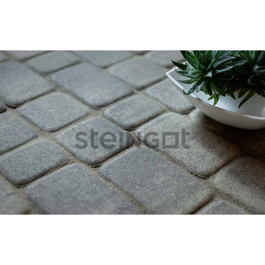 Плитка тротуарная готика granite ferro, квадрат, исетский 100х100х80 7