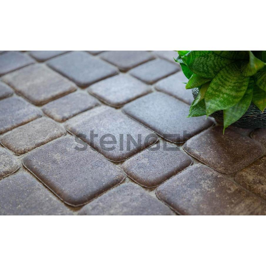 Плитка тротуарная готика granite ferro, квадрат, исетский 100х100х80 11