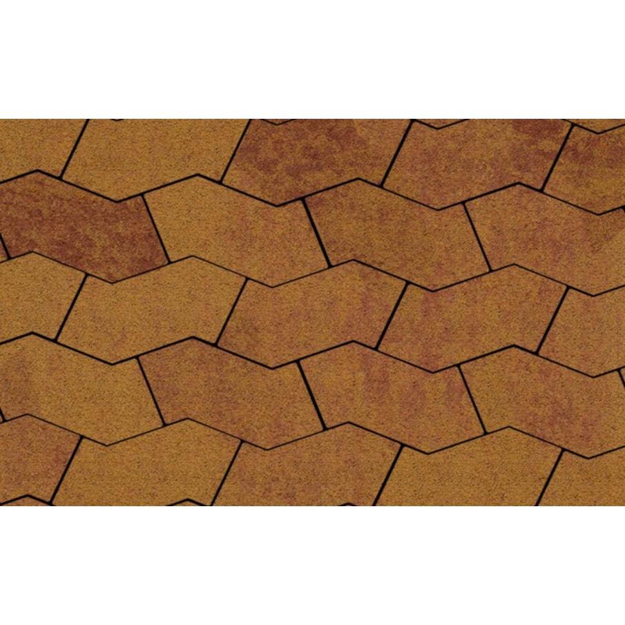 Плитка тротуарная выбор s-форма в. 3. Ф. 10 листопад гранит клен 94х172х100 16