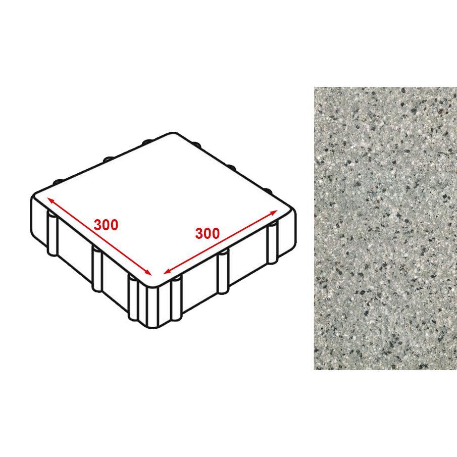 Плитка тротуарная выбор квадрум (квадрат) в. 1. К. 10 искусственный камень шунгит 300х300 73