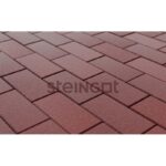 Плитка тротуарная steingot моно, прямоугольник, фаска 1,5х1,5 темно-красный, 100х200х60 9