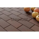 Плитка тротуарная steingot моно, прямоугольник, фаска 1,5х1,5 темно-коричневый, 100х200х60 31