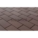 Плитка тротуарная steingot моно, прямоугольник, фаска 1,5х1,5 темно-коричневый, 100х200х60 33