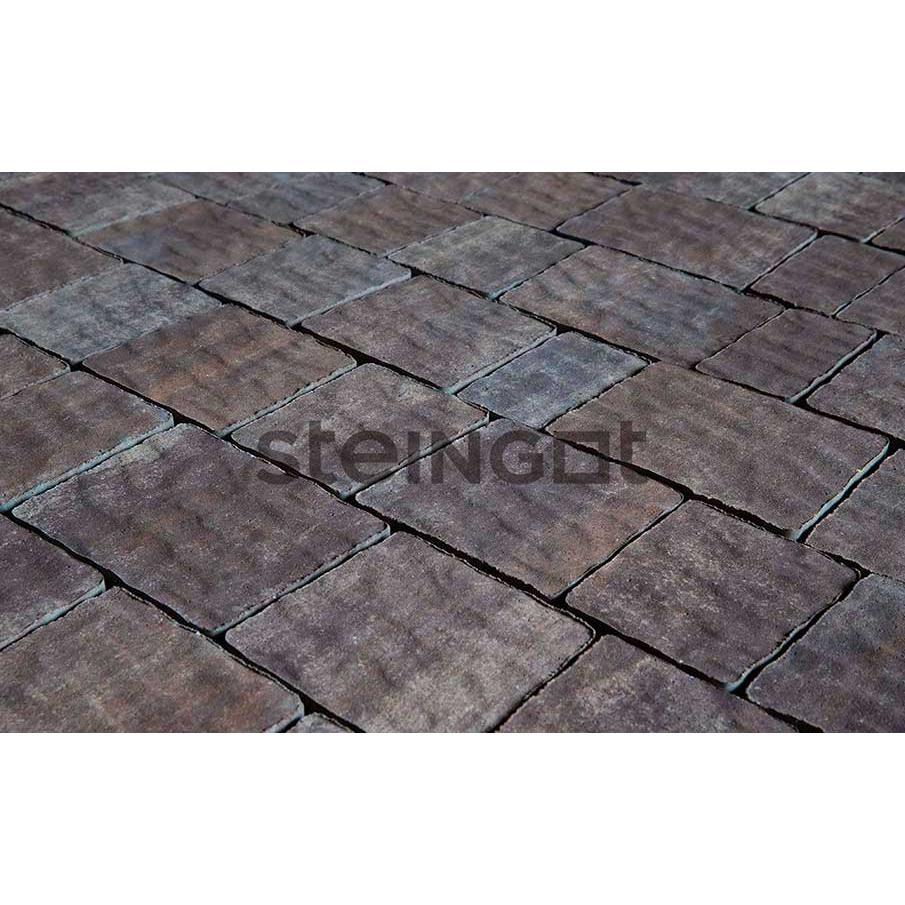 Плитка тротуарная готика granite ferro, квадрат, исетский 100х100х80 15