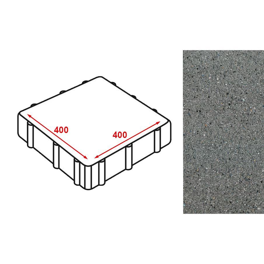 Плитка тротуарная готика granite ferro, исетский 400х400х60 18