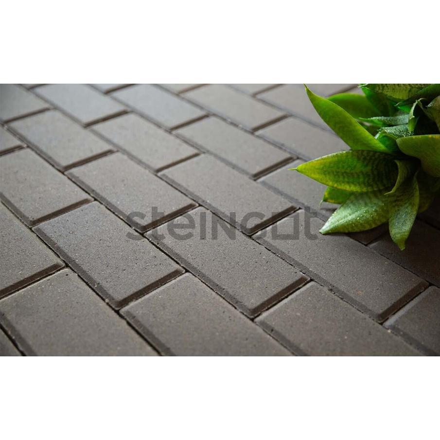 Плитка тротуарная steingot моно, прямоугольник, с фаской 5х5, серый, 100х200х60 19