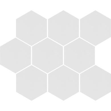 Cerrad cambia white lappato 36750 heksagon мозаика 27,5х33,4 15