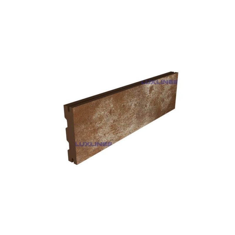 Клинкерная плитка для вентилируемого фасада paradyz ilario ochra 6,6x24,5х14 1