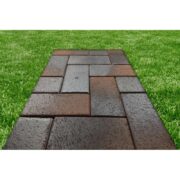 Плита тротуарная готика granite finerro, квадрат, павловское 100х100х80 49