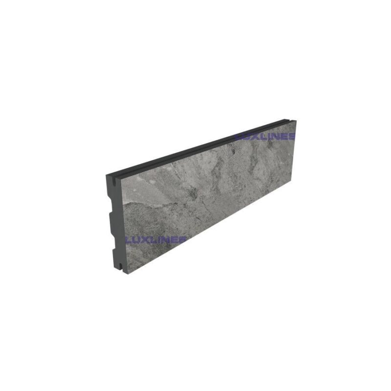 Клинкерная плитка для вентилируемого фасада paradyz mattone pietra grafit 6,6x24,5х14 1