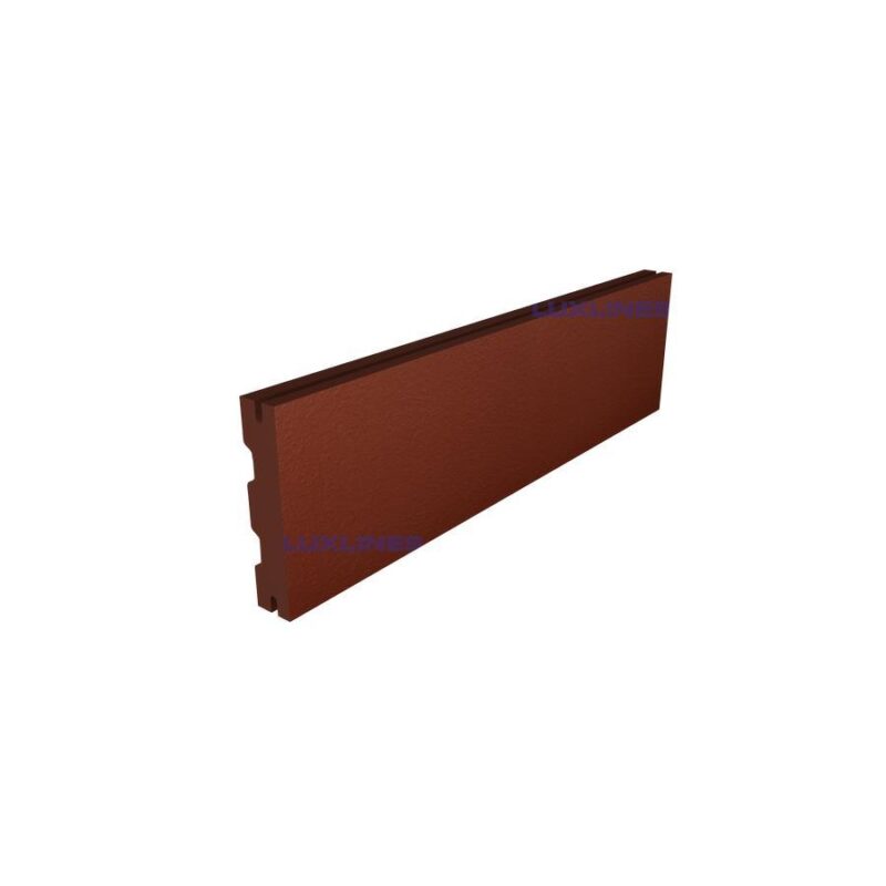 Клинкерная плитка для вентилируемого фасада paradyz natural rosa duro 6,6x24,5х14 1