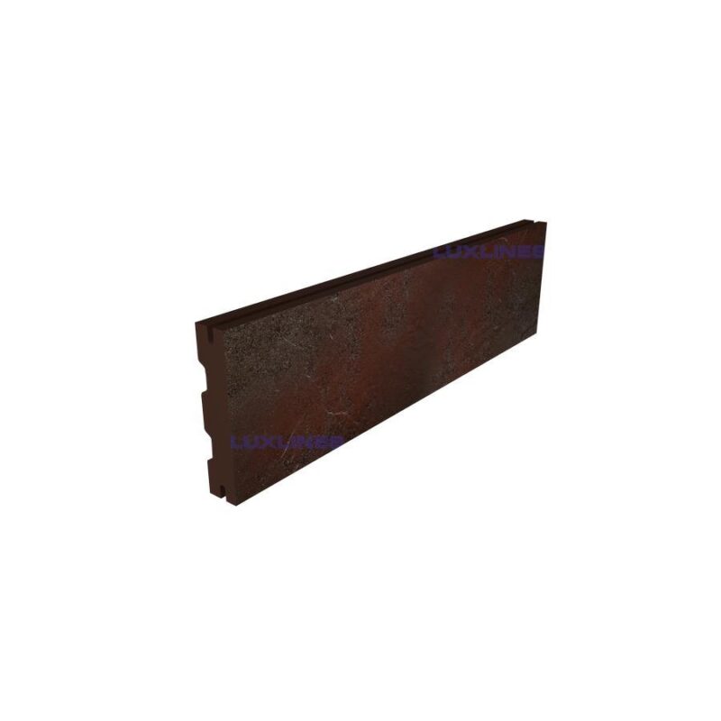 Клинкерная плитка для вентилируемого фасада paradyz semir brown 6,6x24,5х14 1