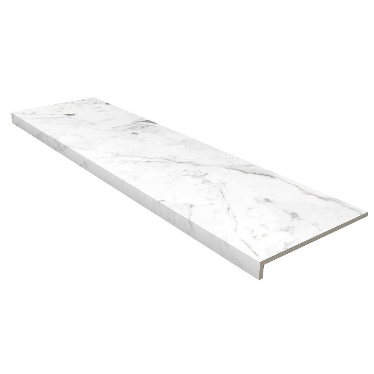 Gres de aragon ступень фронтальная marble anti-slip rect. Carrara blanco 31,5х119,7 14
