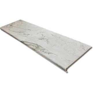Ступень seranit fibre floor grey lappato с капиносом прямая 32,5х120 1